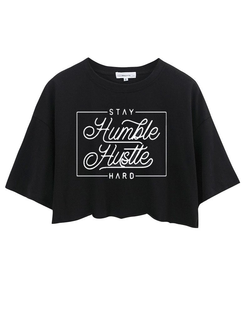 Stay Humble Crop Tops