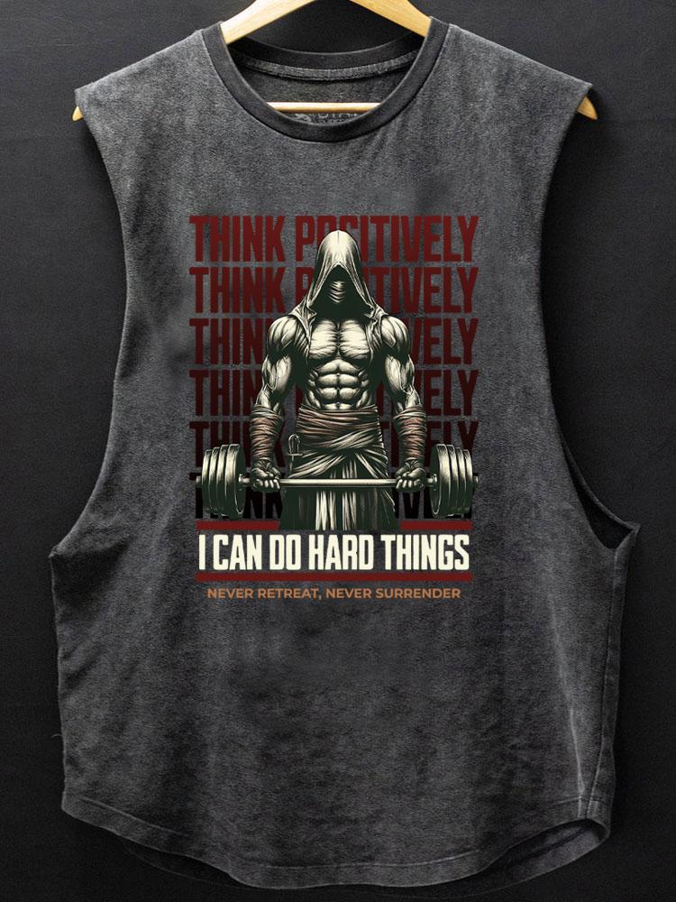 I can do hard things SCOOP BOTTOM COTTON TANK