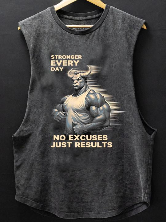 Stronger Every Day Scoop Bottom Cotton Tank