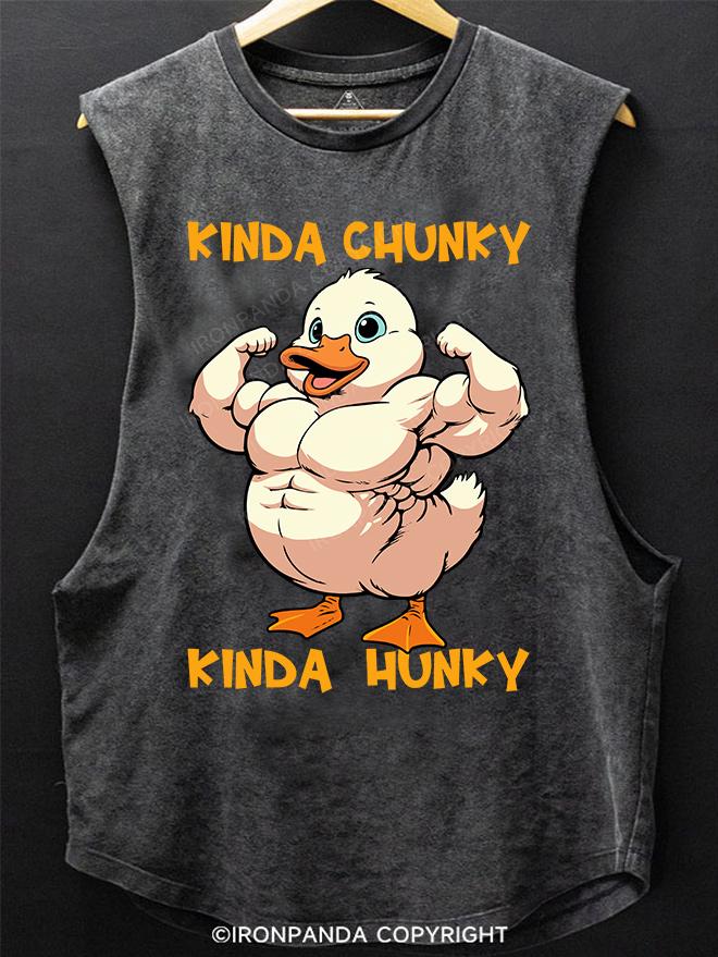 kinda chunky kinda hunky SCOOP BOTTOM COTTON TANK