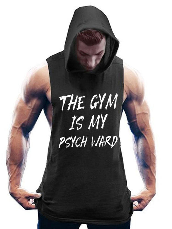 The Gym is my Psych Ward Hooded Tank