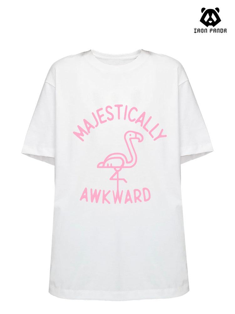 MAJESTICALLY AWKWARD  Loose fit cotton  Gym T-shirt