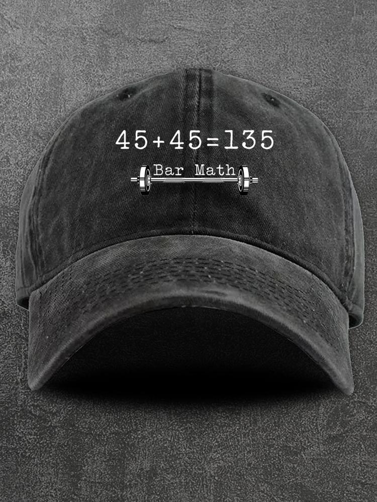 Bar Math Washed Gym Cap