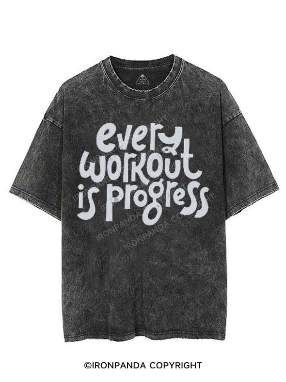 EVERY WORKOUT IS PROGRESS VINTAGE GYM SHIRT