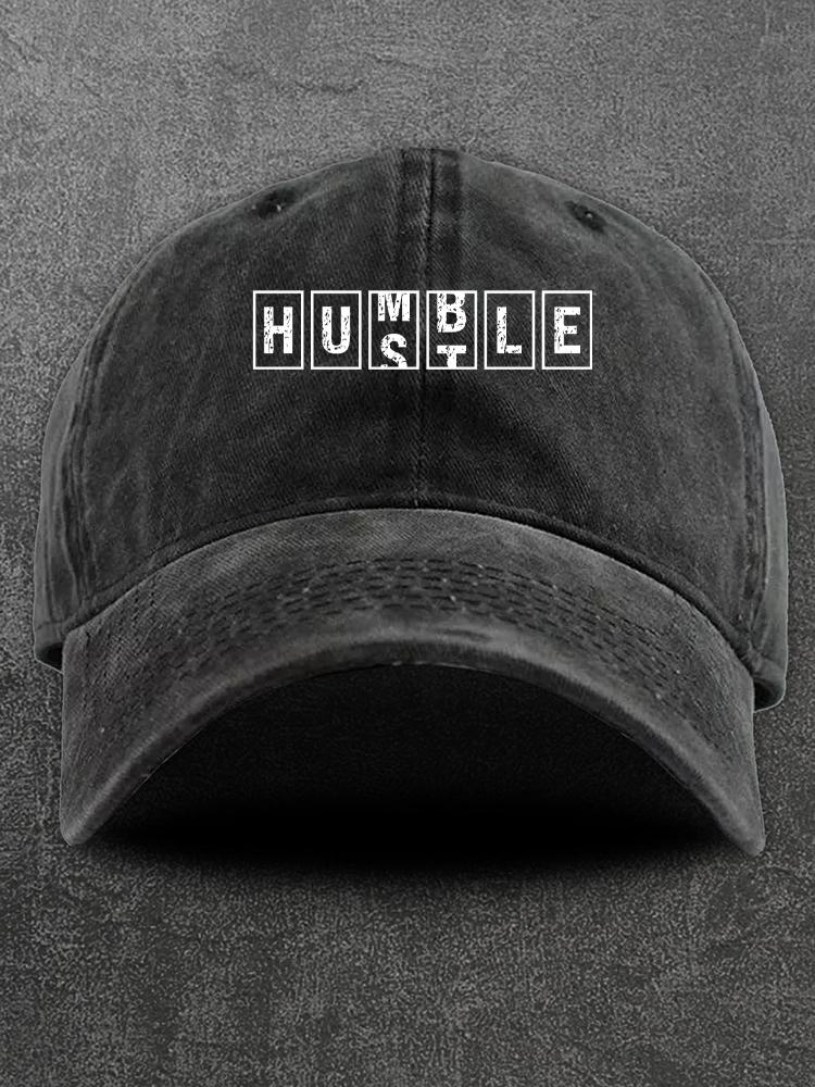 Humble Hustle Washed Gym Cap
