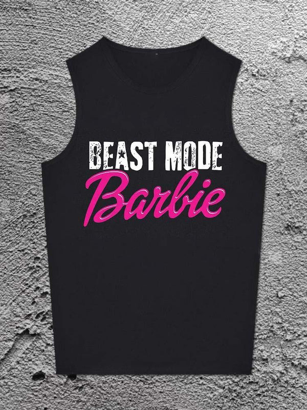 Beast Mode Barbie Printed Unisex Cotton Vest