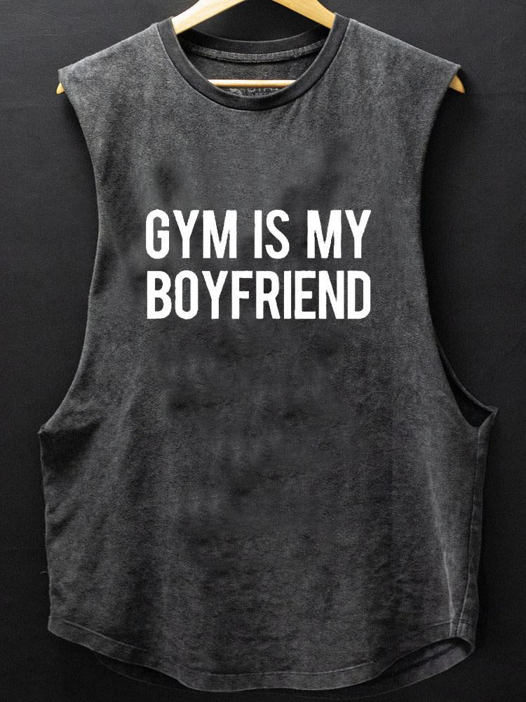 Gym is My Boyfriend SCOOP BOTTOM COTTON TANK