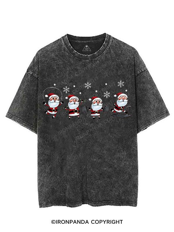Christmas Workout VINTAGE GYM SHIRT