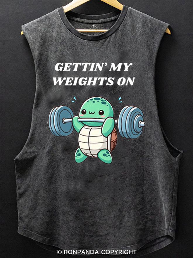 Gettin' My Weights On SCOOP BOTTOM COTTON TANK