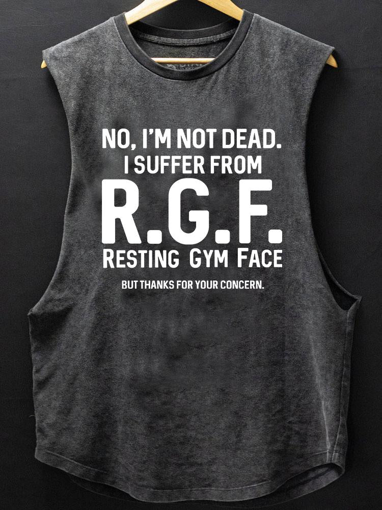 I suffer from resting gym face BOTTOM COTTON TANK