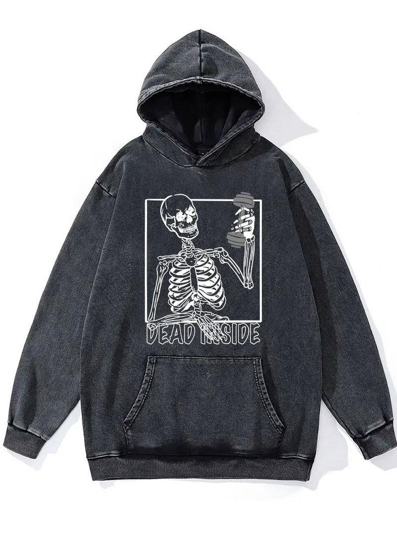 Dead Inside WASHED GYM HOODIE