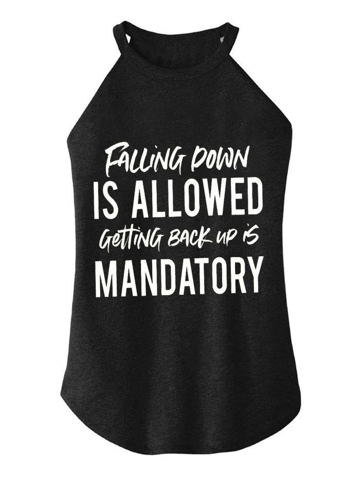 Falling Down is Allowed Rocker COTTON TANK