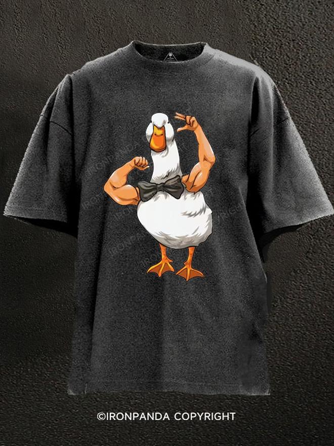 Muscular Duck Washed Gym Shirt