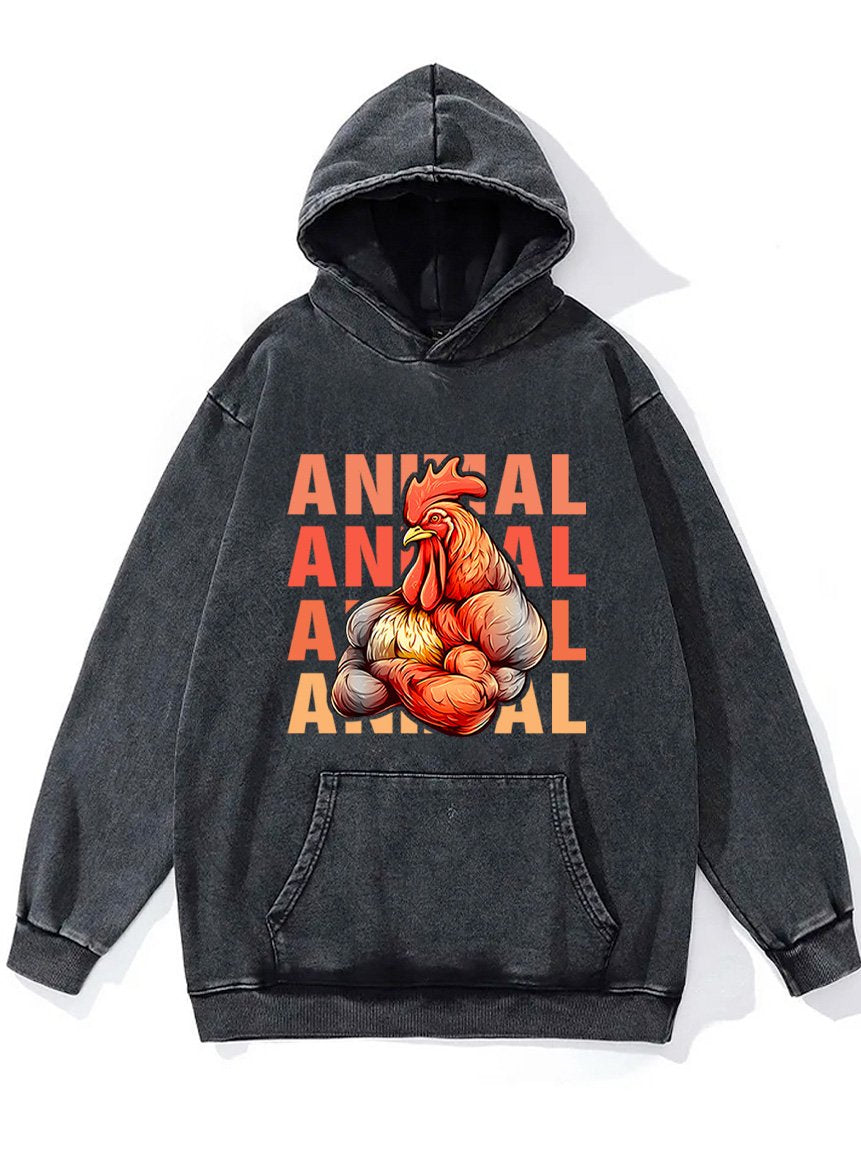 muscle rooster Washed Gym Hoodie