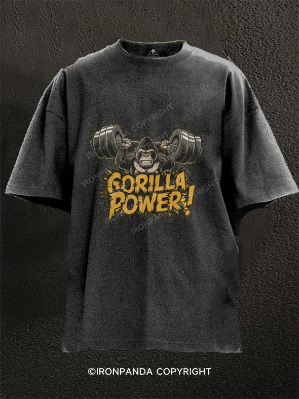 Gorilla Power  Washed Gym Shirt
