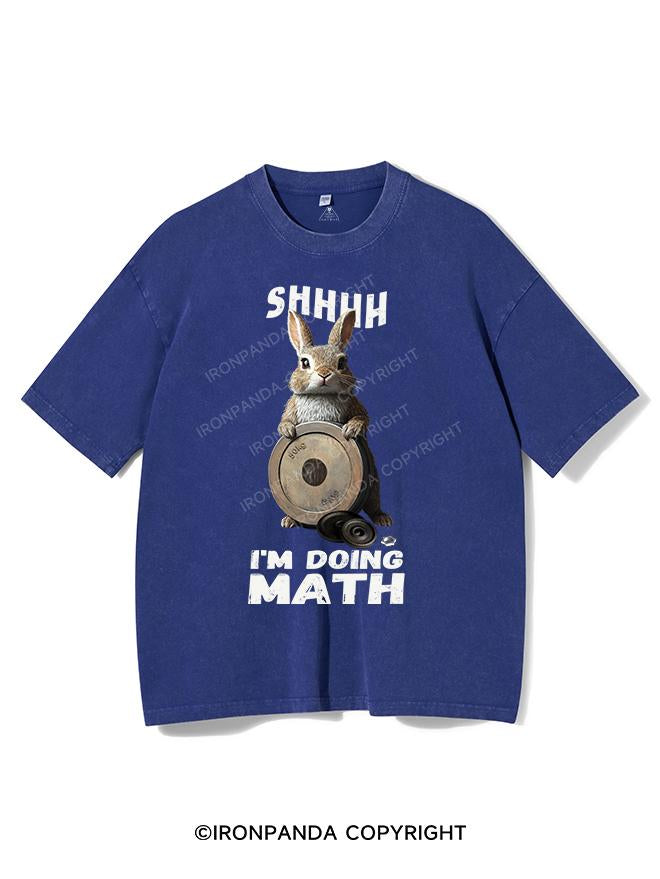 SHHHH I'M DOING MATH VINTAGE GYM SHIRT