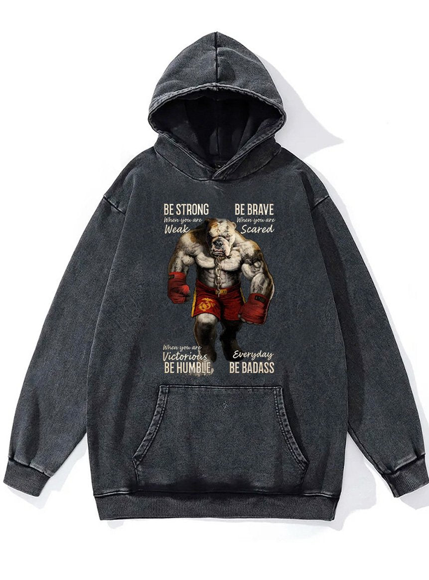 Bulldog Boxing Washed Gym Hoodie