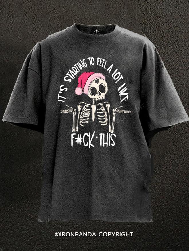 Starting to feel like Christmas Washed Gym Shirt