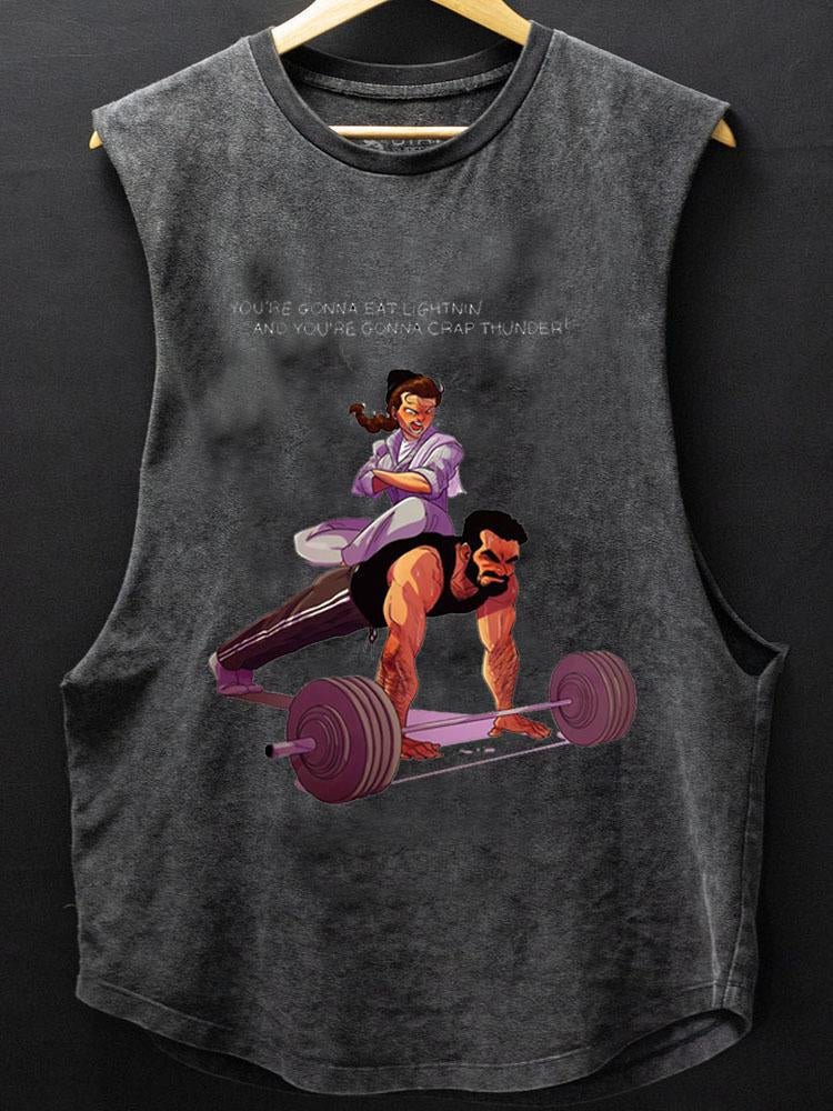 You're Gonna Eat Lightning SCOOP BOTTOM COTTON TANK