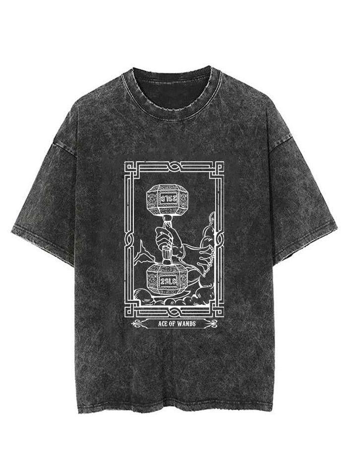 Tarot Ace of wands Vintage Gym Shirt