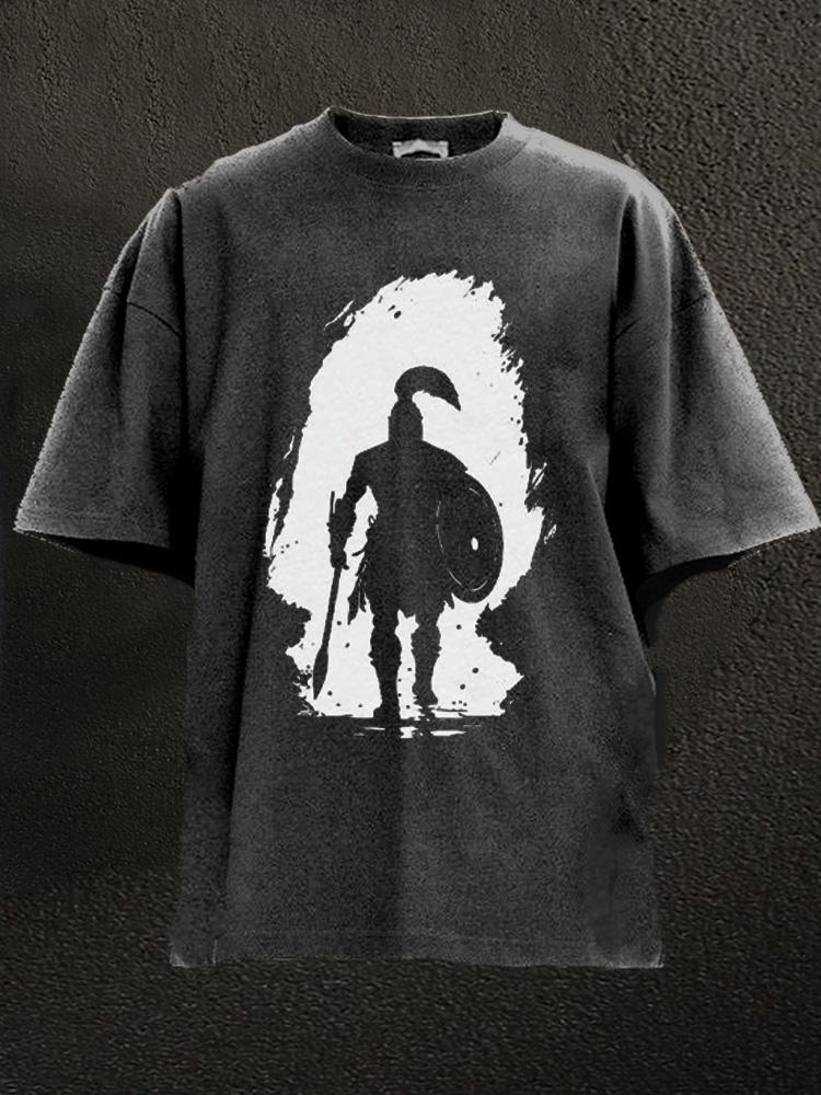 spartan worrior Washed Gym Shirt