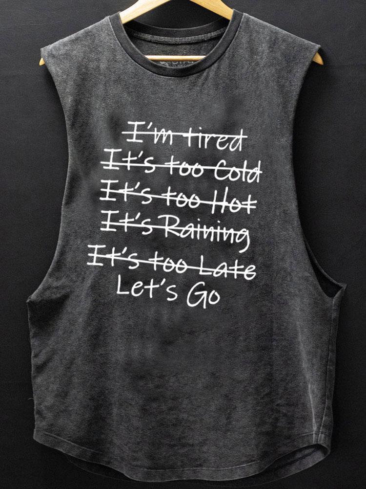 let's go SCOOP BOTTOM COTTON TANK