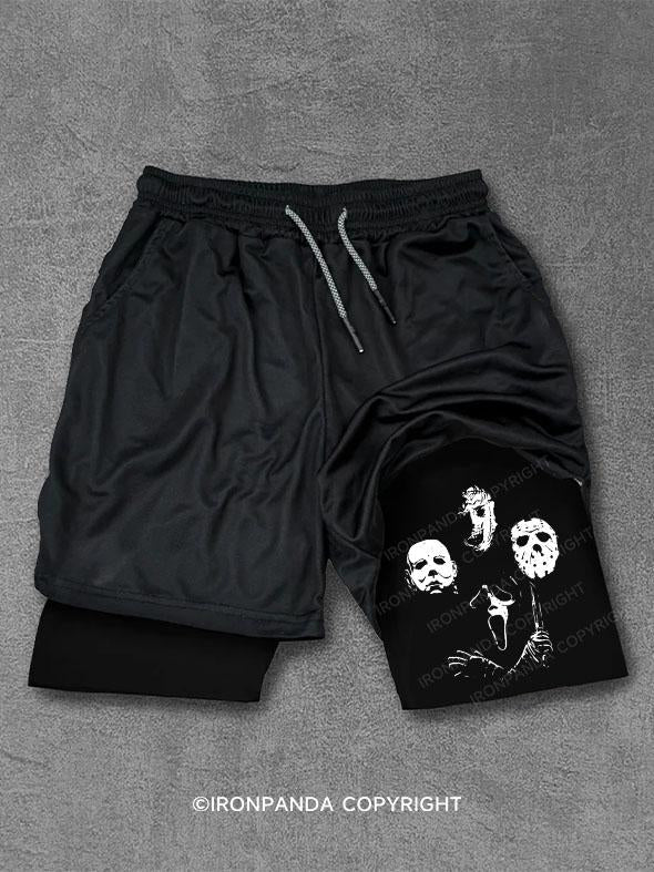 Halloween Fitness Night Performance Training Shorts