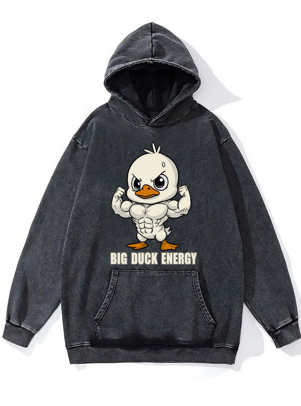 big duck energy Washed Gym Hoodie