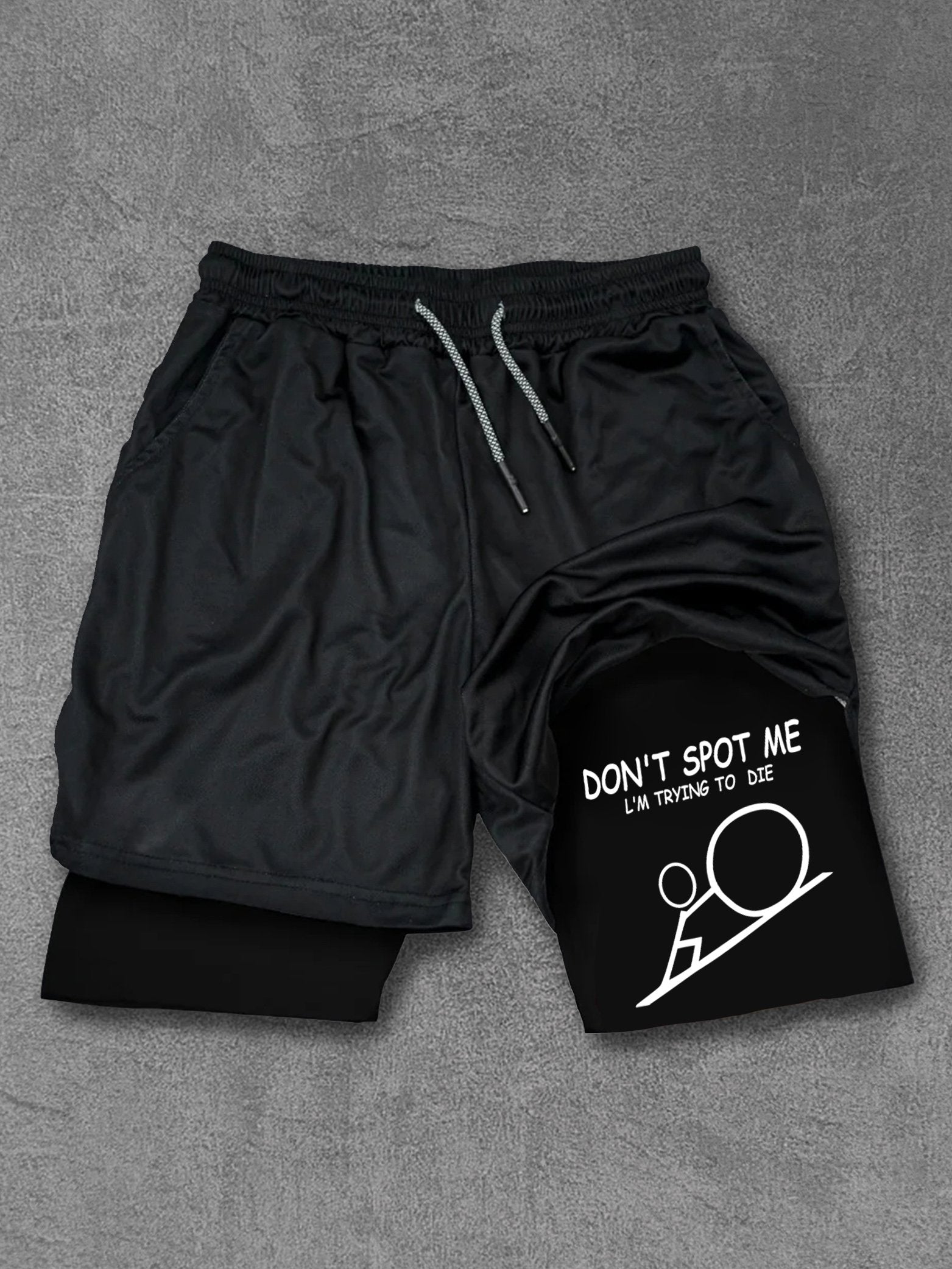 Don't Spot Me Stick Figure Performance Training Shorts