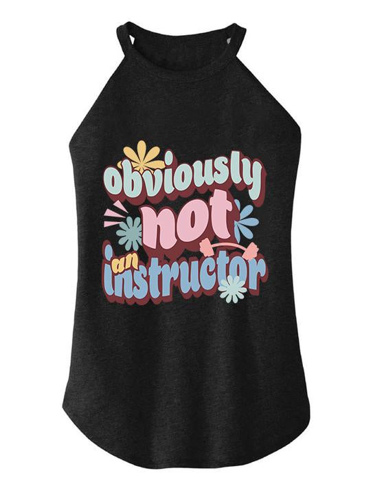 obviously not instructor TRI ROCKER COTTON TANK