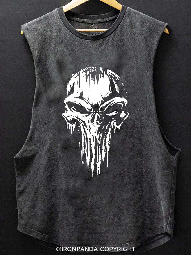 Skull SCOOP BOTTOM COTTON TANK