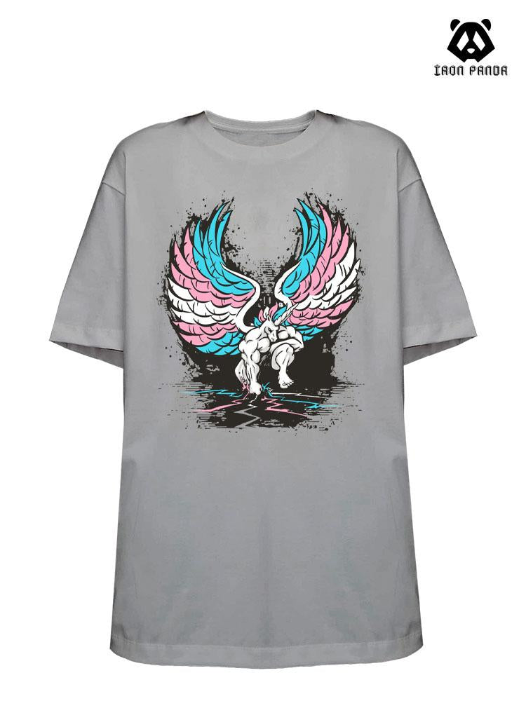 winged unicorn Loose fit cotton  Gym T-shirt