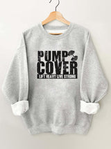 Pump Cover Vintage Gym Sweatshirt