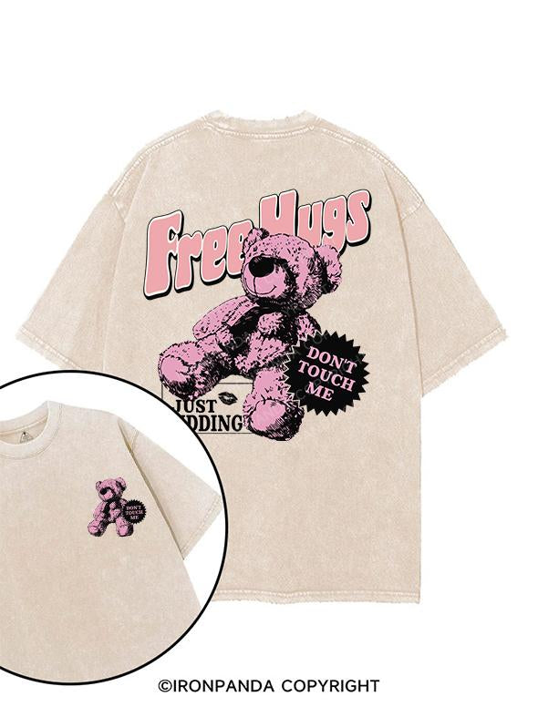free hugs printed Gym Shirt