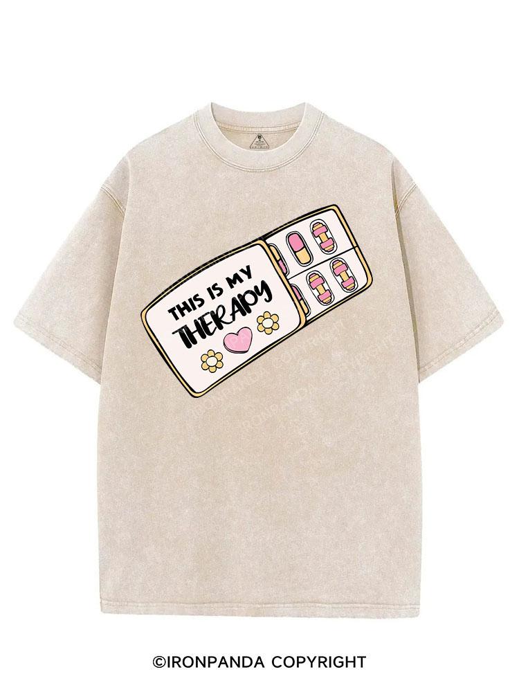THIS IS MY THERAPY VINTAGE GYM SHIRT