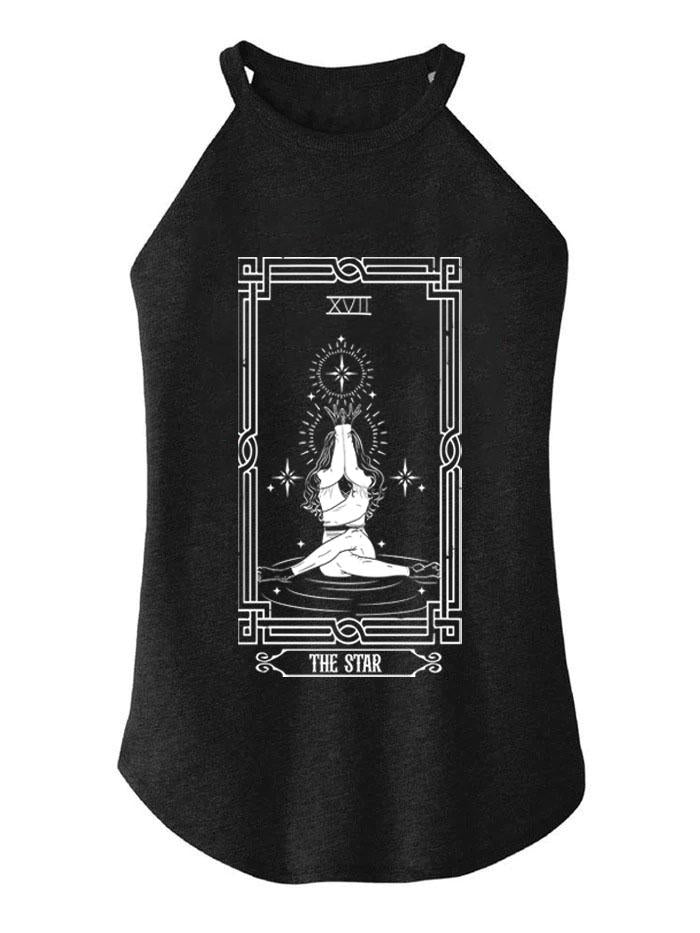 THE STAR TAROT CARD ROCKER COTTON TANK