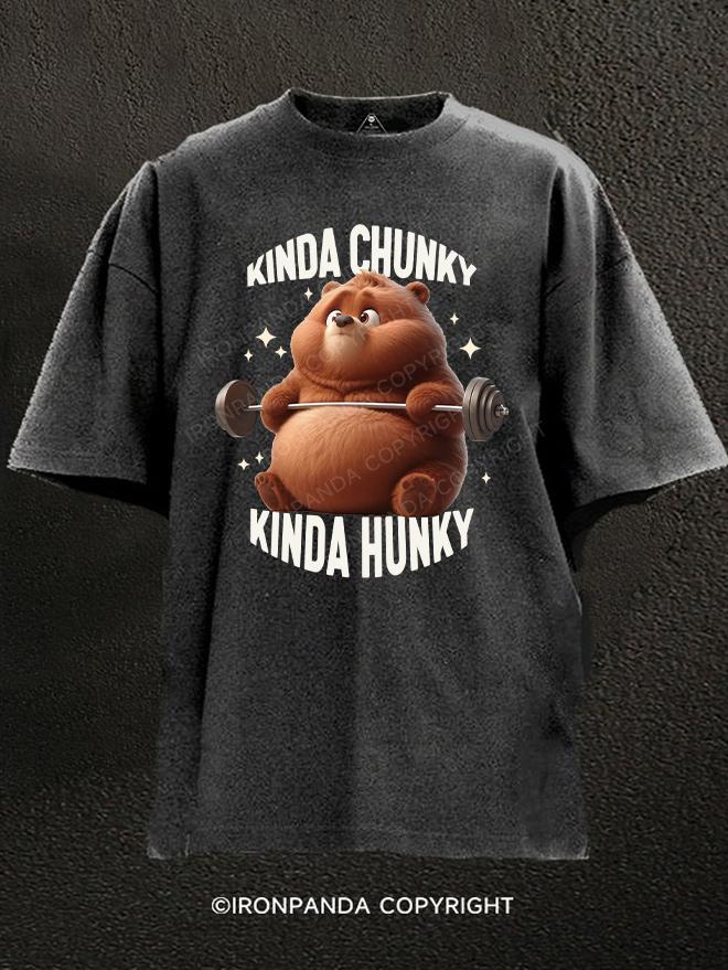 Kinda chunky kinda hunky BEAR Washed Gym Shirt