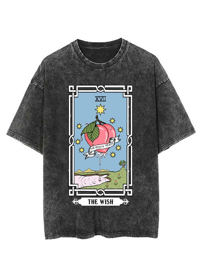 THE PEACH WISH TAROT VINTAGE GYM SHIRT
