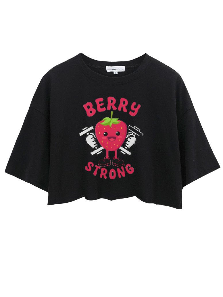 BERRY STRONG CROP TOPS