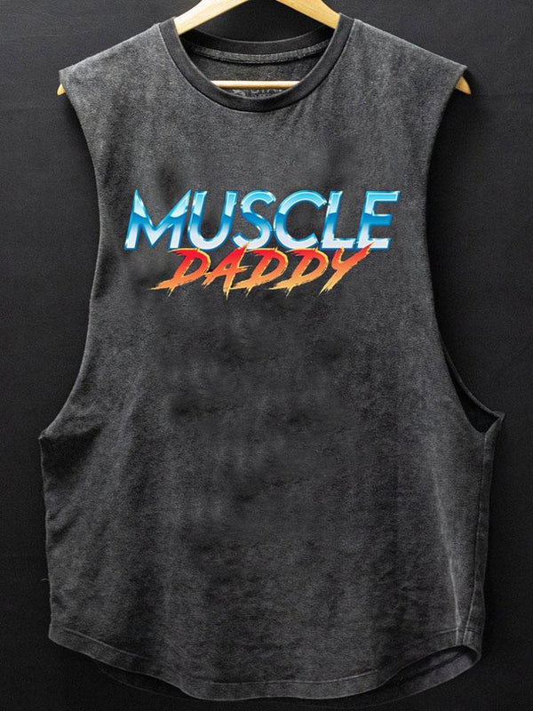 muscle daddy SCOOP BOTTOM COTTON TANK