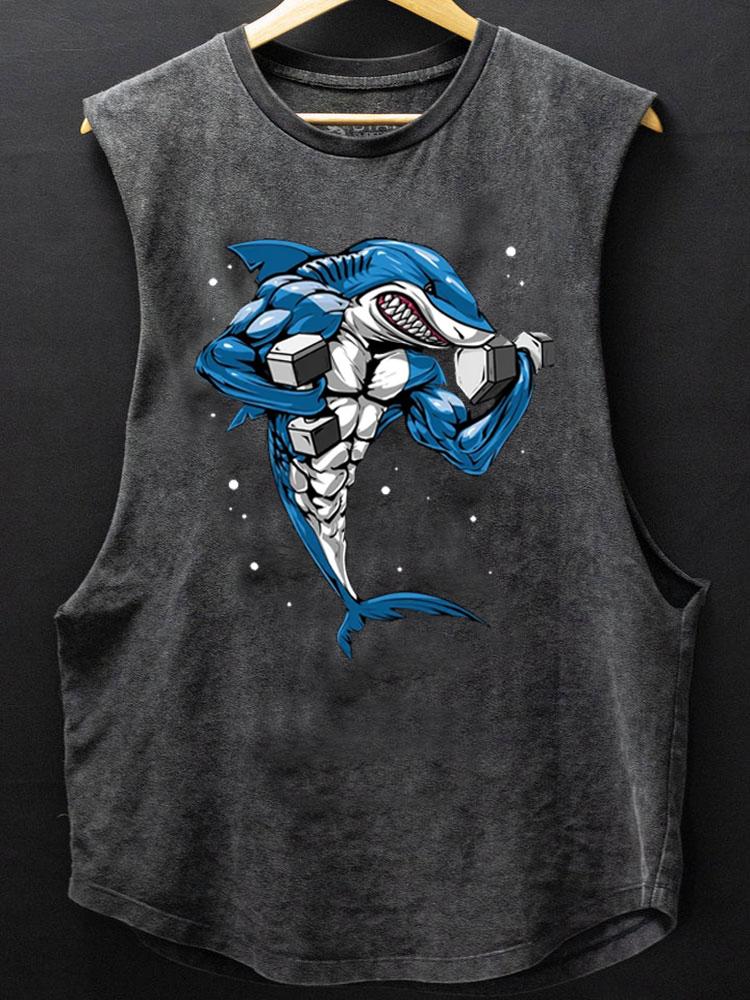 Shark Fitness SCOOP BOTTOM COTTON TANK