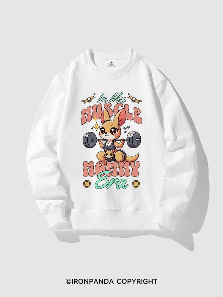 kangaroo IN MY MUSCLE MOMMY ERA CREWNECK Sweatshirt