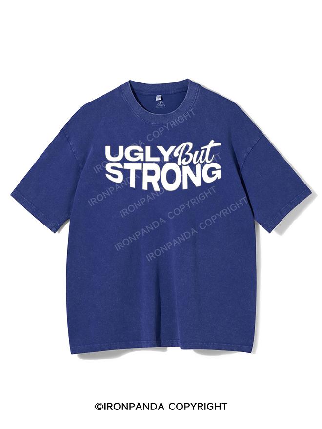 UGLY BUTSTRONG AS FUCK Washed Gym Shirt