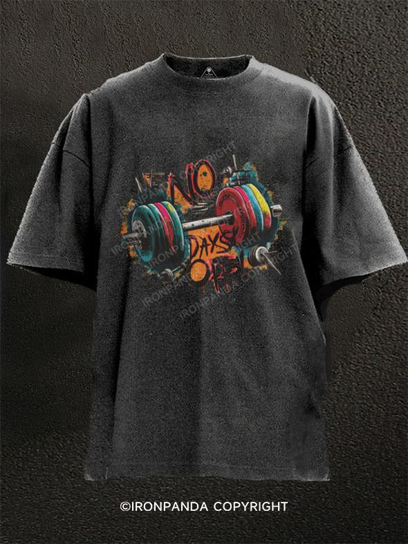 No Days Off Washed Gym Shirt