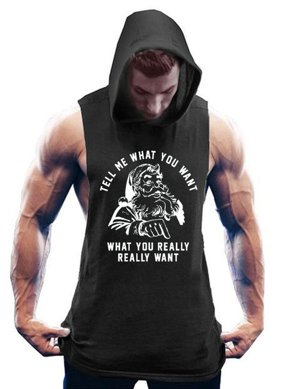 Tell Me What You Want What You Really Really Want Hooded Tank