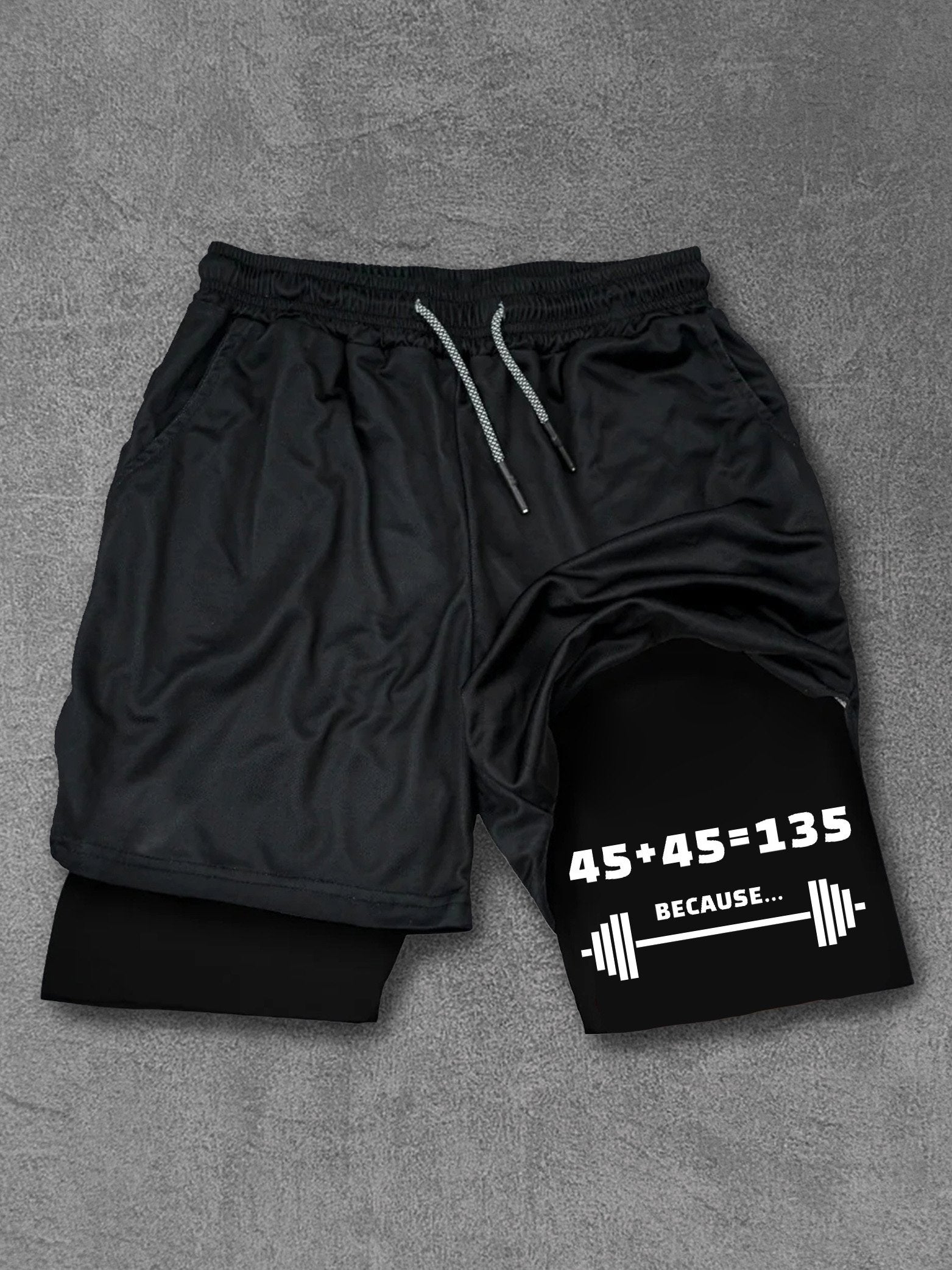 funny bar math Performance Training Shorts