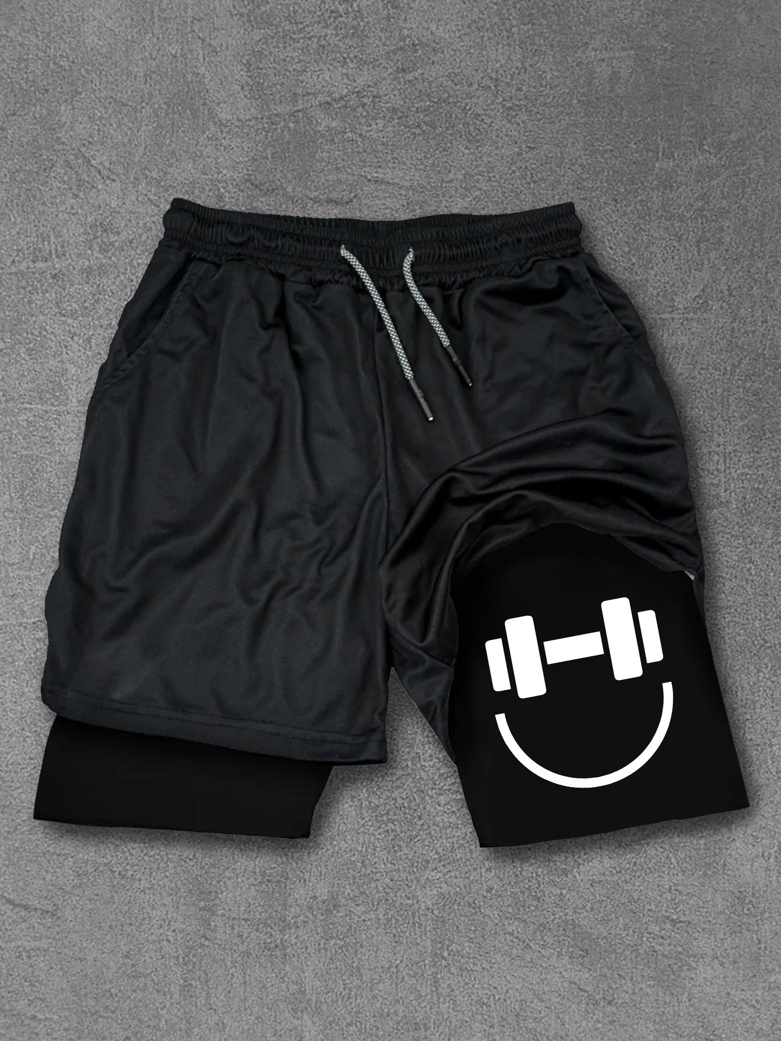 Gym Happy Face Performance Training Shorts