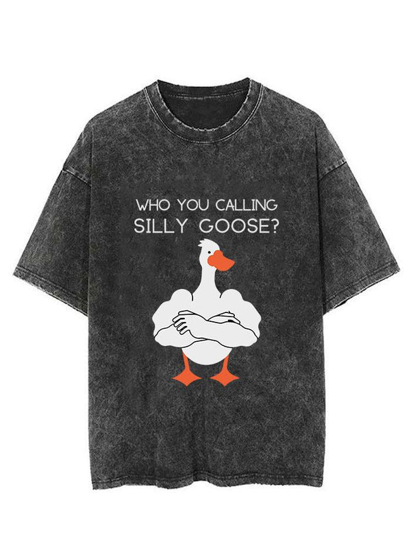 who you calling silly goose Vintage Gym Shirt