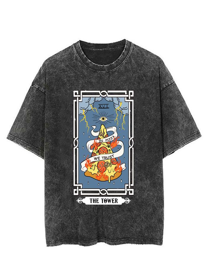 THE PIZZA TOWER TAROT VINTAGE GYM SHIRT