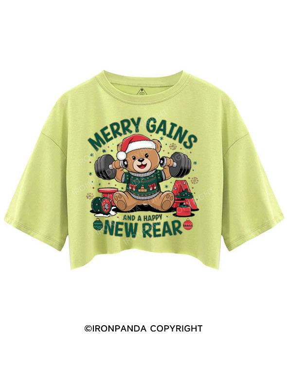 MERRY GAINS AND A HAPPY NEW REAR CROP TOPS